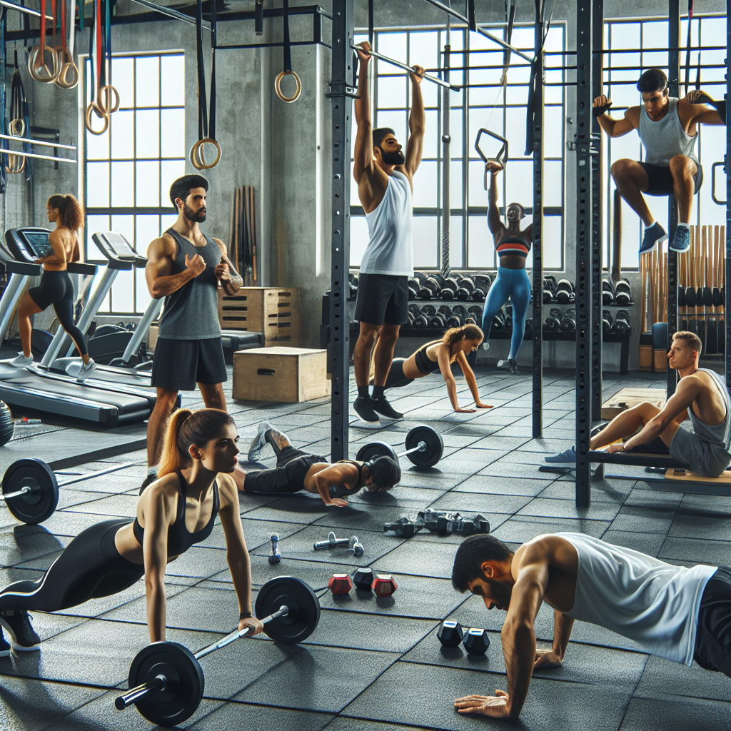 Athlete performing strength training in a gym